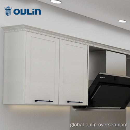 White Lacquer Kitchen Cabinets custom shaped paint door style kitchen cabinet storage Factory
